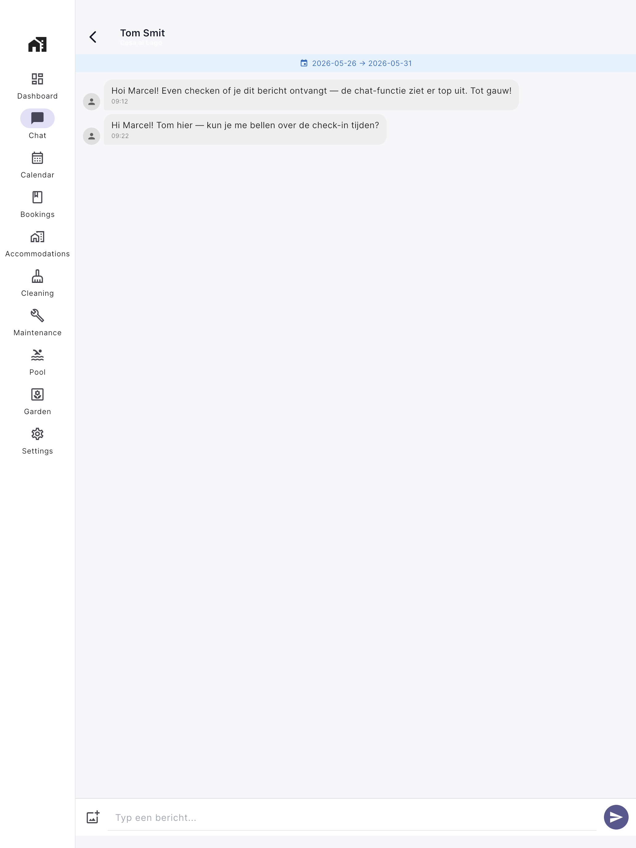 Chat with guest