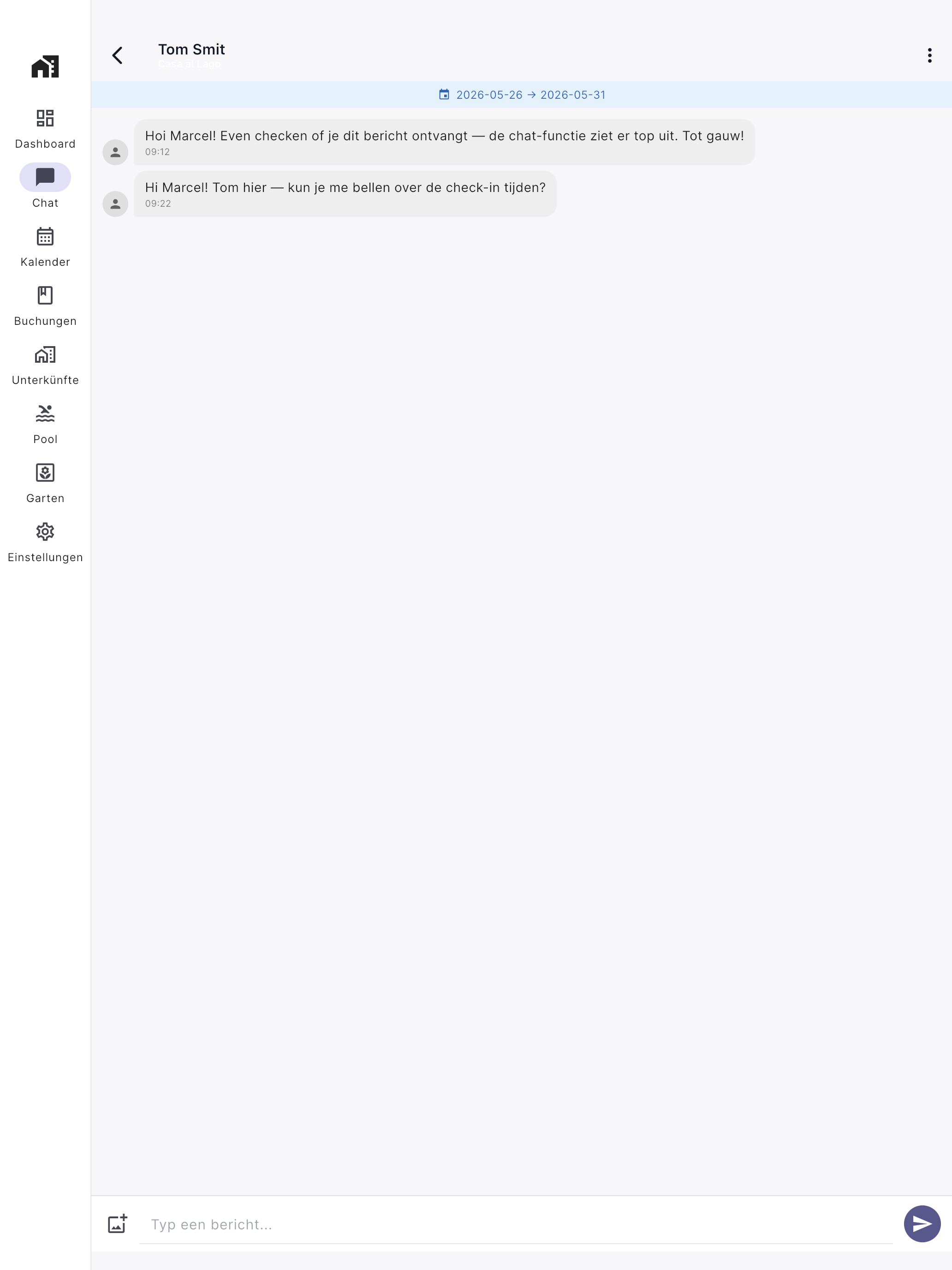 Chat with guest